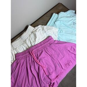 Lot of 3 Athletic Butterfly Shorts Women Size S Pink Blue White Workout Gym